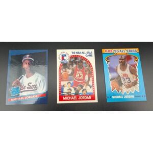 Michael Jordan Card Lot 1989 NBA Hoops 1990 Fleer All-Star Fun City Rated Rookie